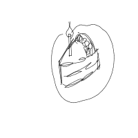 piece of cake drawing by anonymoosse679 in Artbitrator