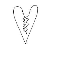 broken heart drawing by jacaronie in Artbitrator
