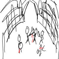 colosseum battle drawing by anonymoosse679 in Artbitrator