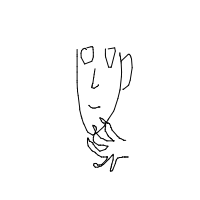 hand on chin drawing by liana in Artbitrator