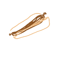 hot dog drawing by lamb in Artbitrator
