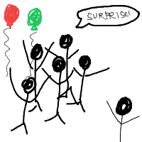 surprise reunion drawing by lamb in Artbitrator
