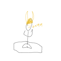 viking at yoga class drawing by abyt_t in Artbitrator