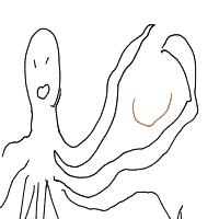 kraken attacking ship drawing by kotik in Artbitrator