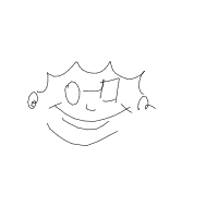 happy face drawing by fork in Artbitrator