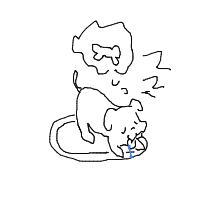 sleepy dog drawing by ratatoing in Artbitrator
