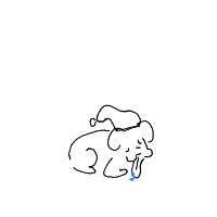 sleepy dog drawing by ratatping in Artbitrator