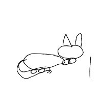 sleeping cat drawing by navu23 in Artbitrator
