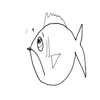 grumpy fish drawing by itz_me_zaiiinyy in Artbitrator