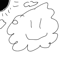 cloud with face drawing by nyno in Artbitrator