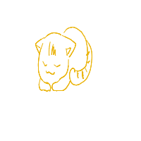 sleeping cat drawing by ahnnguyen in Artbitrator