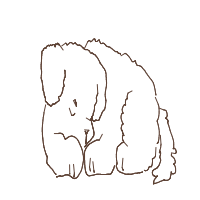 sleepy dog drawing by ahnnguyen in Artbitrator