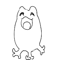 happy frog drawing by ahnnguyen in Artbitrator