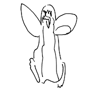 excited penguin drawing by ahnnguyen in Artbitrator