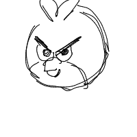 angry bird drawing by chadmcman in Artbitrator