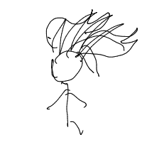dramatic hair flip drawing by chadmcman in Artbitrator