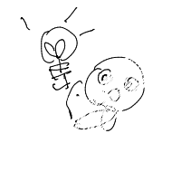 light bulb moment drawing by chadmcman in Artbitrator