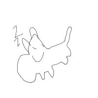 sleeping cat drawing by mads__ in Artbitrator