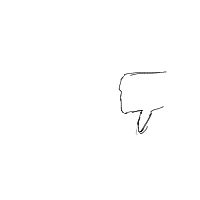thumbs down drawing by oryx in Artbitrator