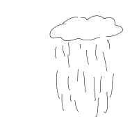 rain cloud drawing by oryx in Artbitrator