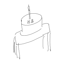 birthday cake drawing by oryx in Artbitrator