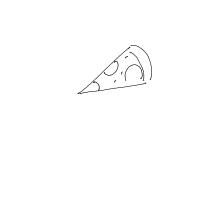 pizza slice drawing by oryx in Artbitrator