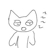 sleeping cat drawing by chicken00_6 in Artbitrator