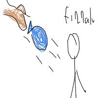 throwing water balloon drawing by miranda in Artbitrator