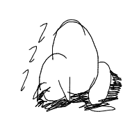 sleeping cat drawing by rana66 in Artbitrator