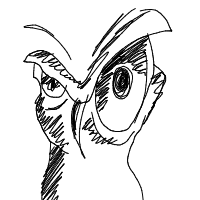 confused owl drawing by rana66 in Artbitrator