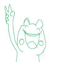 happy frog drawing by rana66 in Artbitrator
