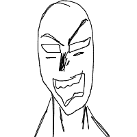 angry face drawing by rana66 in Artbitrator