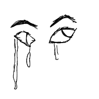 crying drawing by rana66 in Artbitrator