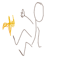 slipping on banana peel drawing by rana66 in Artbitrator