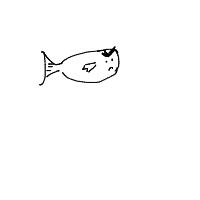 grumpy fish drawing by adzwinz in Artbitrator