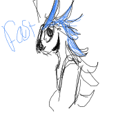 sonic drawing by cheesedoodle in Artbitrator