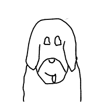 grumpy dog drawing by ashish in Artbitrator
