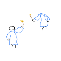wizard duel drawing by leenaaa in Artbitrator