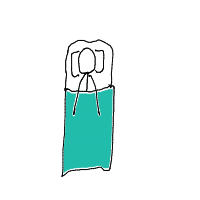 hiding under blanket drawing by yourcousin in Artbitrator