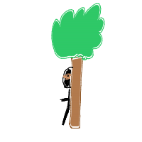 ninja hiding poorly drawing by yourcousin in Artbitrator