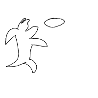 dog catching frisbee drawing by guest-smt2byrh6 in Artbitrator