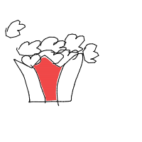 popcorn overflowing drawing by guest-smt2byrh6 in Artbitrator
