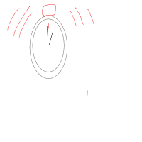alarm clock ringing drawing by yourcousin in Artbitrator