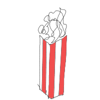 popcorn popping drawing by yourcousin in Artbitrator