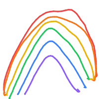 rainbow drawing by yourcousin in Artbitrator