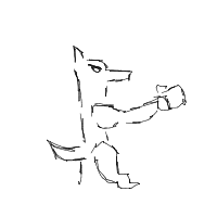kangaroo boxing drawing by losercity in Artbitrator