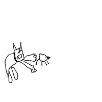 cat chasing mouse drawing by frozyzz in Artbitrator