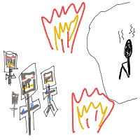 robot apocalypse drawing by meet in Artbitrator
