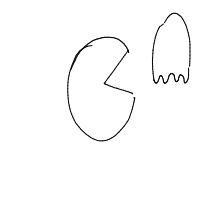 pac-man drawing by love4ola in Artbitrator