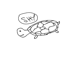 shy turtle drawing by venkore in Artbitrator